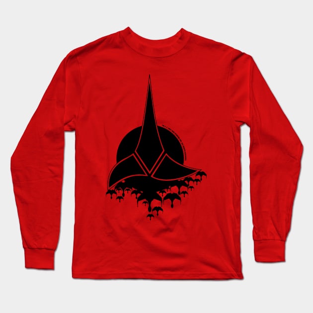 Star Trek™ Klingon Black Long Sleeve T-Shirt by 5thmonkey